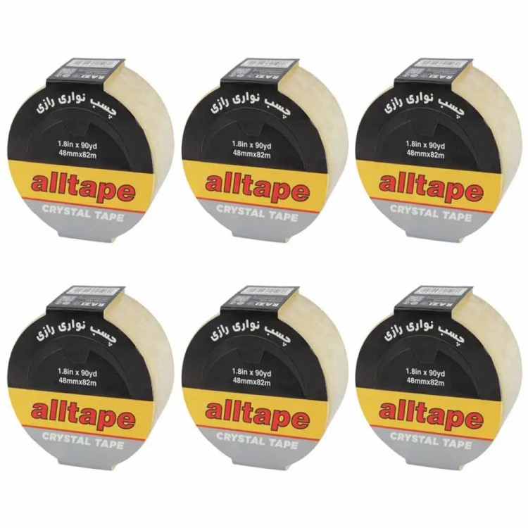 چسب 5 سانتی متر 90 یارد شفاف all tape رازی